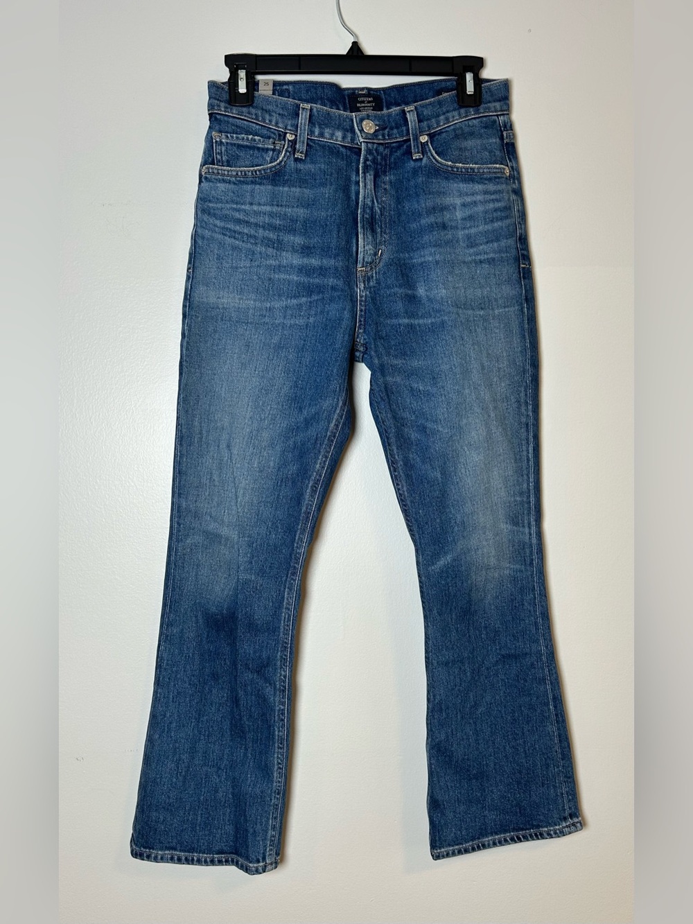 Citizens of humanity demy cropped flare jeans size 25 medium wash made in USA - Picture 4 of 16